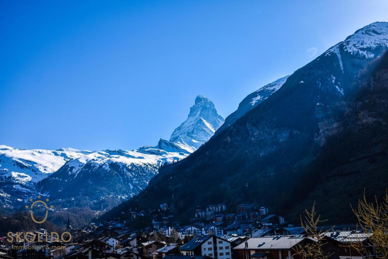 Wohnung In Zermatt Mit Postkarten Matterhornblick Luaran gambar