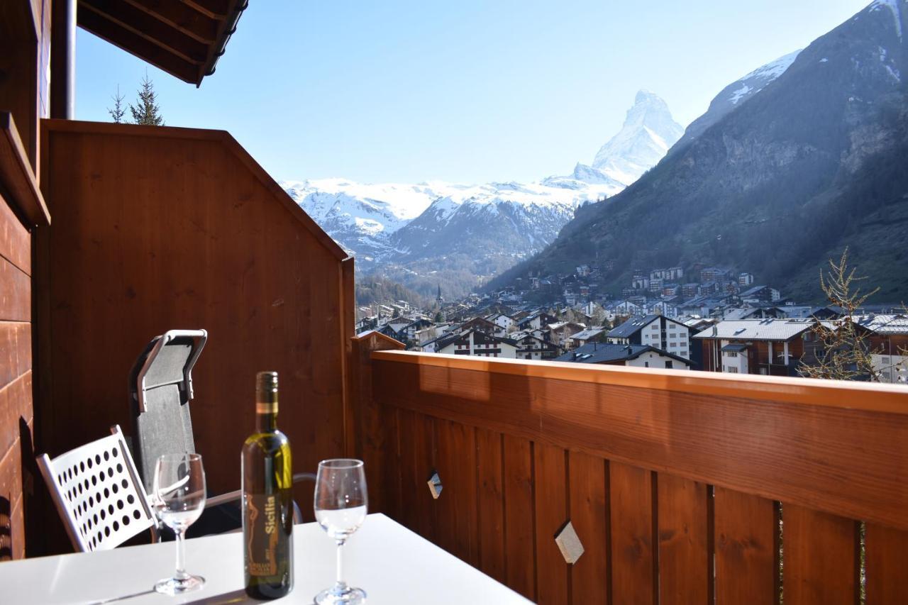 Wohnung In Zermatt Mit Postkarten Matterhornblick Luaran gambar